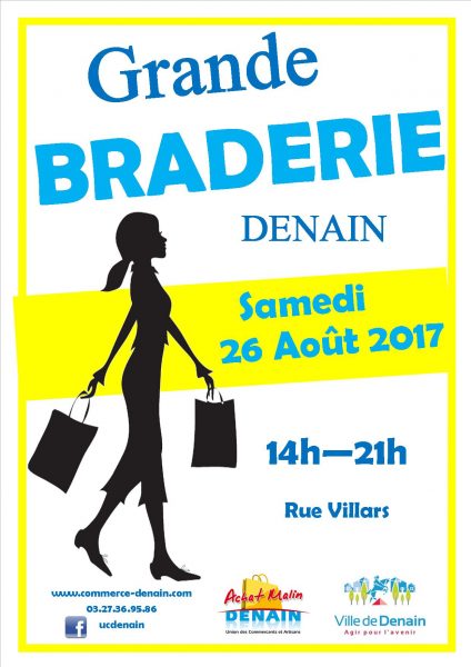 Affiche public braderie